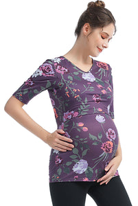 Kimi + Kai Essential Maternity & Nursing Tiered Top