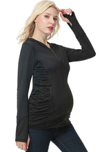 Load image into Gallery viewer, Kimi + Kai Maternity &quot;Haven&quot; Hooded Performance Yoga Jacket