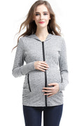 Kimi + Kai Maternity "Haven" Hooded Performance Yoga Jacket