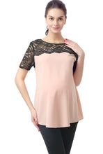 Load image into Gallery viewer, Kimi + Kai Maternity &quot;Paisley&quot; Lace Yoke Blouse