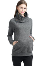 Load image into Gallery viewer, Kimi + Kai Maternity &quot;Thea&quot; Zip Collar Sweatshirt