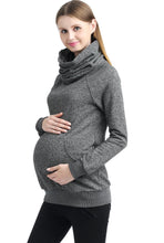 Load image into Gallery viewer, Kimi + Kai Maternity &quot;Thea&quot; Zip Collar Sweatshirt