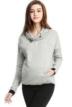 Load image into Gallery viewer, Kimi + Kai Maternity &quot;Samara&quot; Cowl Neck Nursing Hoodie