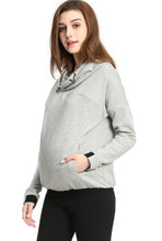 Load image into Gallery viewer, Kimi + Kai Maternity &quot;Samara&quot; Cowl Neck Nursing Hoodie