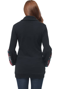 Kimi + Kai Maternity "Nellie" Shawl Collar Sweatshirt