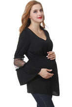 Load image into Gallery viewer, Kimi + Kai Maternity &quot;Celestia&quot; Embroidered Blouse