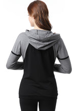 Load image into Gallery viewer, Kimi + Kai Maternity &quot;Dakota&quot; Colorblock Nursing Active Hoodie