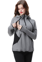 Load image into Gallery viewer, Kimi + Kai Maternity &quot;Dakota&quot; Colorblock Nursing Active Hoodie