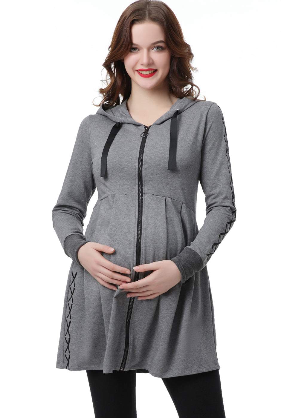 売れ筋商品|||キミ アンド カイ パーカー・スウェットシャツ アウター レディース Maternity Nursing Active Hoodie Sweatshirt Dark gray Kimi + Kai Maternity 