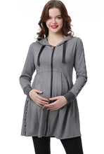 Load image into Gallery viewer, Kimi + Kai Maternity &quot;Malory&quot; Nursing Babydoll Hoodie