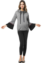 Load image into Gallery viewer, Kimi + Kai Maternity &quot;Layla&quot; Nursing Embroidery Active Hoodie