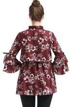 Load image into Gallery viewer, Kimi + Kai Maternity &quot;Gracie&quot; Nursing Floral Print Blouse