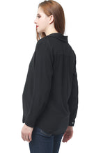 Load image into Gallery viewer, Kimi + Kai Maternity &quot;Brook&quot; Surplice Drape Front Nursing Blouse