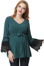 Load image into Gallery viewer, Kimi + Kai Maternity &quot;Clara&quot; Peasant Blouse