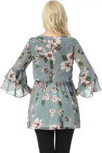 Load image into Gallery viewer, Kimi + Kai Maternity &quot;Audrey&quot; Nursing Floral Print Blouse