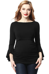 Kimi + Kai Maternity "Andrea" Ruched Top