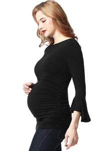 Kimi + Kai Maternity "Andrea" Ruched Top