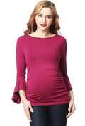 Kimi + Kai Maternity "Andrea" Ruched Top