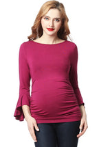 Kimi + Kai Maternity "Andrea" Ruched Top