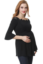 Load image into Gallery viewer, Kimi + Kai Maternity &quot;Melisende&quot; Off the Shoulder Top
