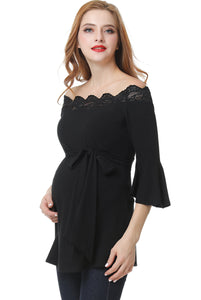 Kimi + Kai Maternity "Melisende" Off the Shoulder Top