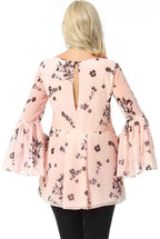 Kimi + Kai Maternity "Gesa" Floral Print Blouse