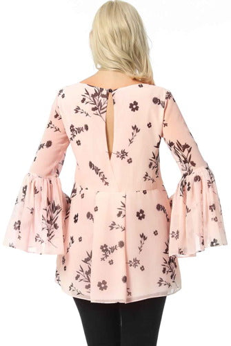 Kimi + Kai Maternity "Gesa" Floral Print Blouse