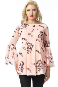 Kimi + Kai Maternity "Gesa" Floral Print Blouse