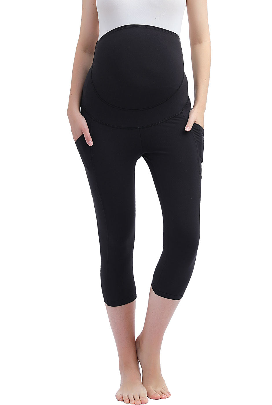 Kimi + Kai Maternity "Gwen" Belly Support Pocket Leggings ( 18.5" Inseam)