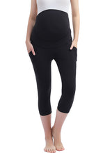 Load image into Gallery viewer, Kimi + Kai Maternity &quot;Gwen&quot; Belly Support Pocket Leggings ( 18.5&quot; Inseam)