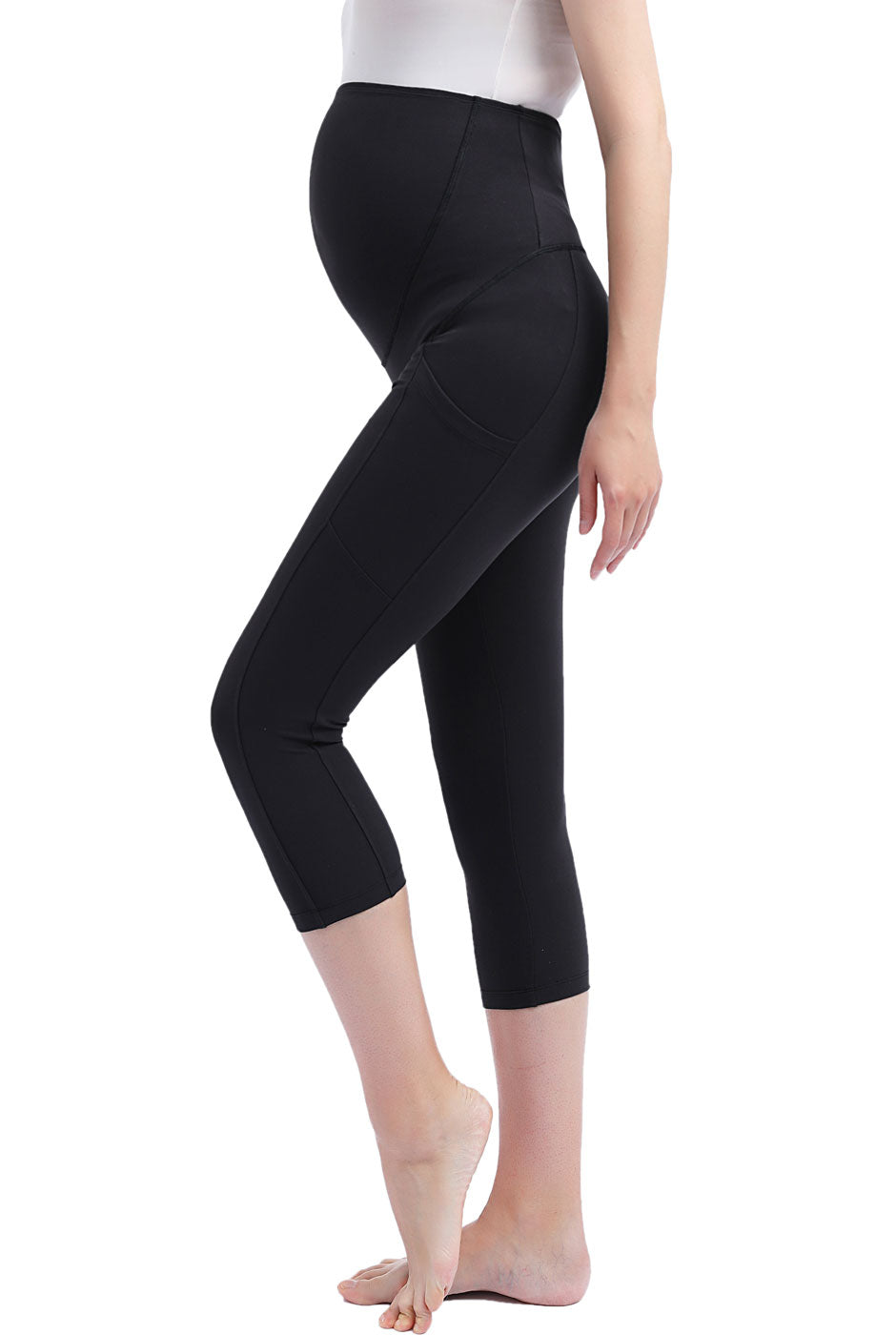 Kimi + Kai Maternity "Gwen" Belly Support Pocket Leggings ( 18.5" Inseam)