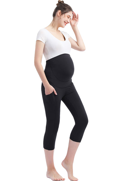Kimi + Kai Maternity "Gwen" Belly Support Pocket Leggings ( 18.5" Inseam)