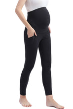 Load image into Gallery viewer, Kimi + Kai Maternity &quot;Gwen&quot; Belly Support Pocket Leggings (26&quot; Inseam)