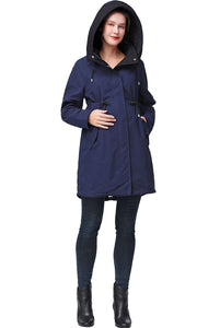 Kimi + Kai Maternity "Aino" Water Repellent Hooded Parka