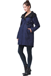 Kimi + Kai Maternity "Aino" Water Repellent Hooded Parka