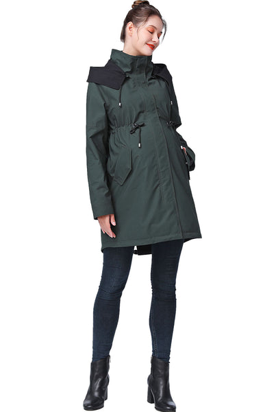 Kimi + Kai Maternity "Aino" Water Repellent Hooded Parka