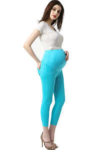 Kimi + Kai Maternity "Tia" Cropped Jeggings