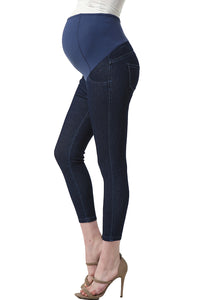 Kimi + Kai Maternity "Tia" Cropped Jeggings