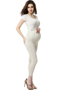 Kimi + Kai Maternity "Tia" Cropped Jeggings