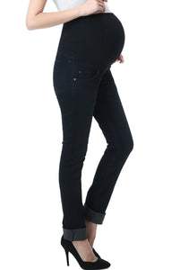 Kimi + Kai Maternity "Frankie" Straight Leg Denim Jeans