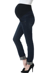 Kimi + Kai Maternity "Frankie" Straight Leg Denim Jeans