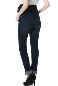 Kimi + Kai Maternity "Frankie" Straight Leg Denim Jeans