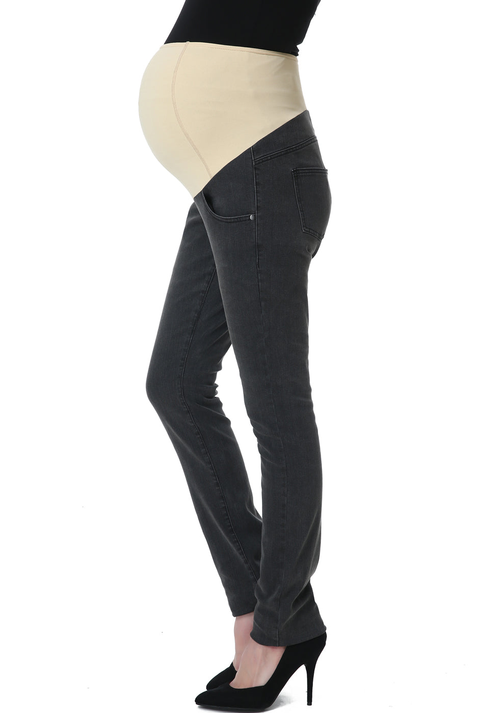 Kimi + Kai Maternity Straight Leg Denim Jeans