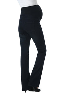 Kimi + Kai Maternity "Leni" Modern Boot Cut Denim Jeans