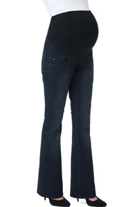 Kimi + Kai Maternity "Leni" Modern Boot Cut Denim Jeans