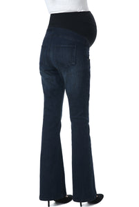 Kimi + Kai Maternity "Leni" Modern Boot Cut Denim Jeans