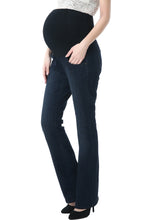 Load image into Gallery viewer, Kimi + Kai Maternity &quot;Leni&quot; Modern Boot Cut Denim Jeans