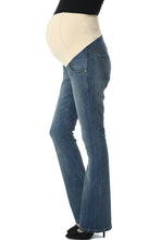 Load image into Gallery viewer, Kimi + Kai Maternity &quot;Leni&quot; Modern Boot Cut Denim Jeans