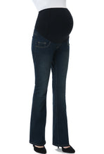 Load image into Gallery viewer, Kimi + Kai Maternity &quot;Leni&quot; Modern Boot Cut Denim Jeans