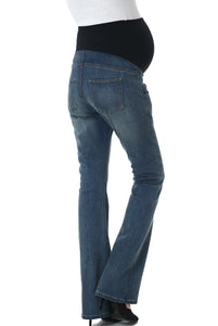 Kimi + Kai Maternity "Dixie" Flare Leg Denim Jeans